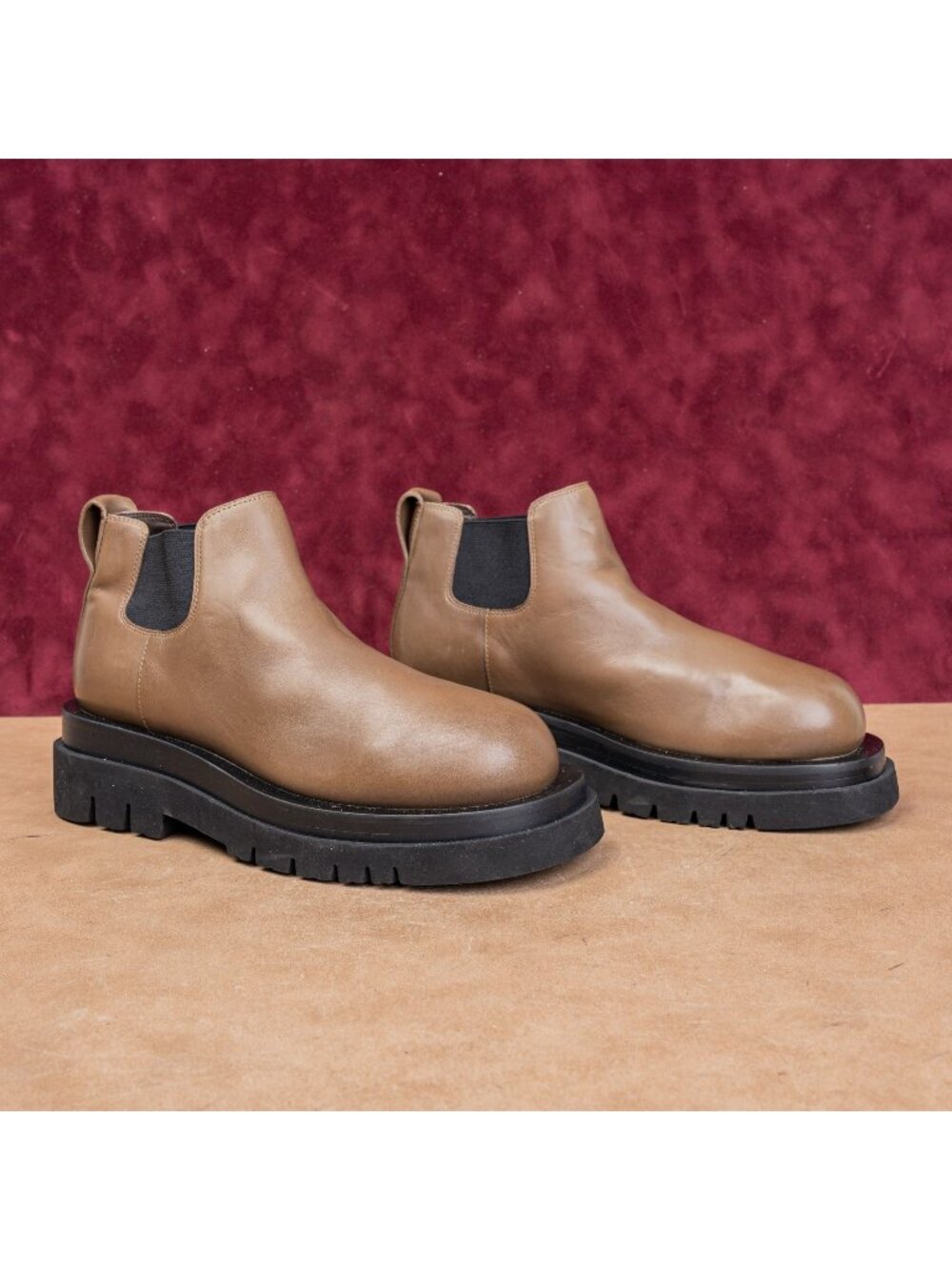 StudioLee Women Fashion Green Leather Platform Party Chelsea Boots 7US EUR37